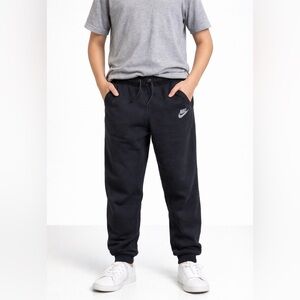 Nike Kids Black Jogger Sweatpants with Drawstring